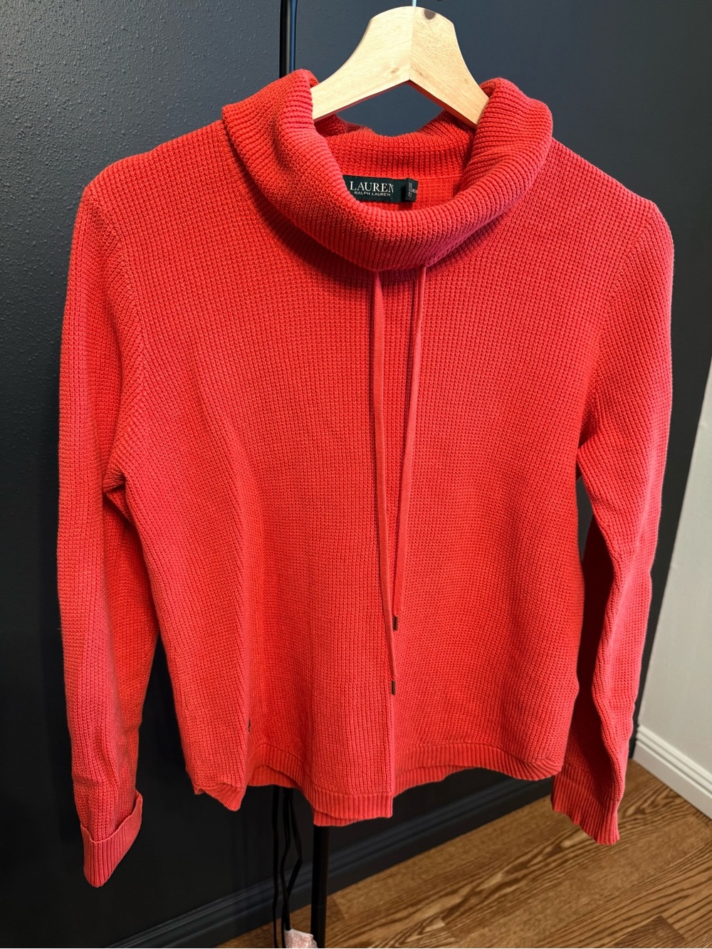 Ralph Lauren Coral Cowl Neck sweater
